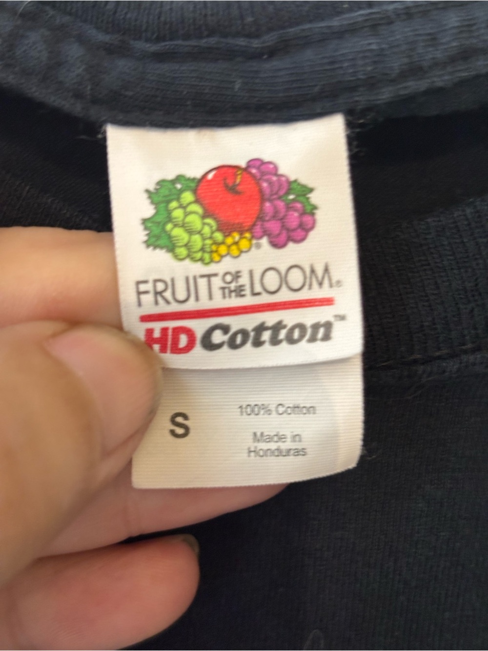 Fruit of the Loom Black PRIDE Tee with Rainbow Letter Accents - Picture 2 of 3